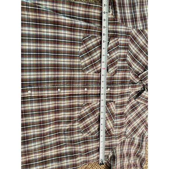 Canyon Guide Outfitters Short Sleeve plaid Metal Snap Button Front SZ XL Shirt - Picture 7 of 8